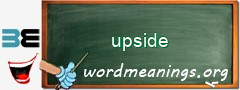 WordMeaning blackboard for upside